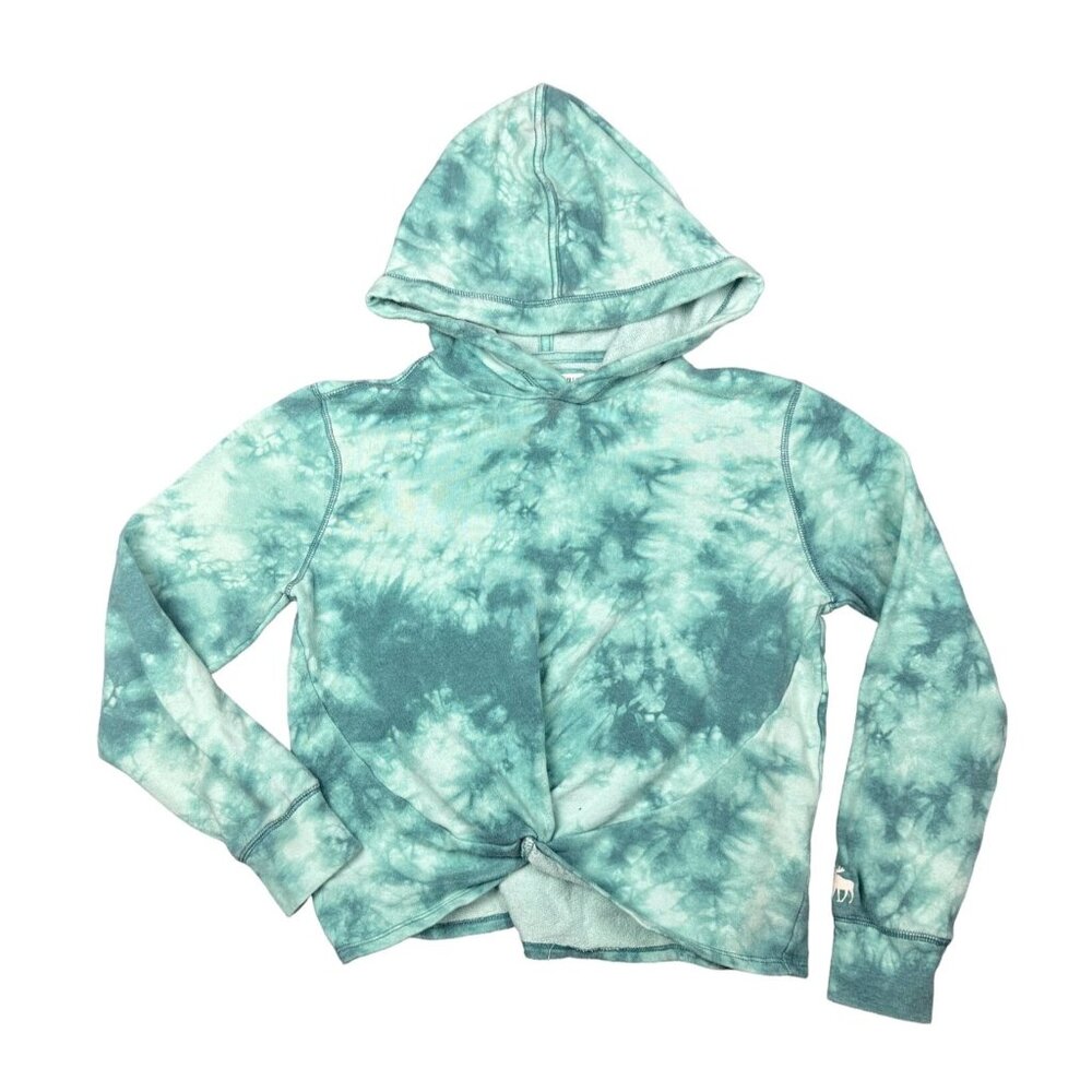 Abercrombie Kids Tie-Dye Hooded Sweatshirt 11/12 Youth Cotton Blend Pullover